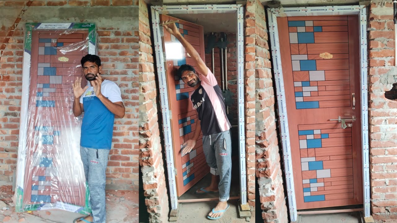 Plastic Doors Fitting For Bathroom _ R F L Door Installation Techniques | Door Fitting method 