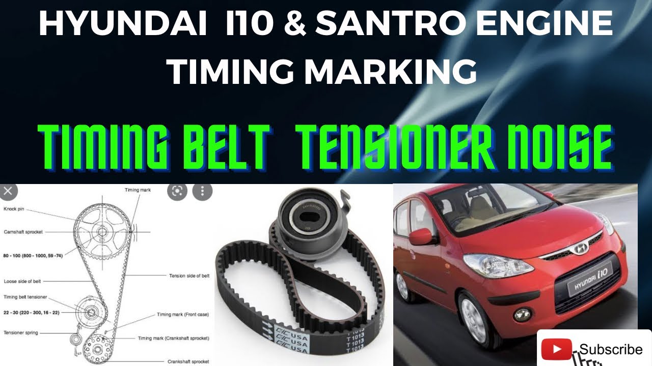 Hyundai i10 & Santro engine timing tensioner baring noise fix