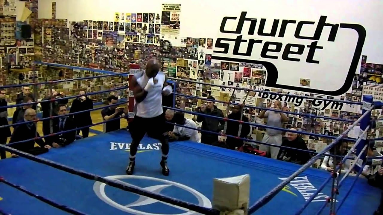 Evander Holyfield Shadow Boxing