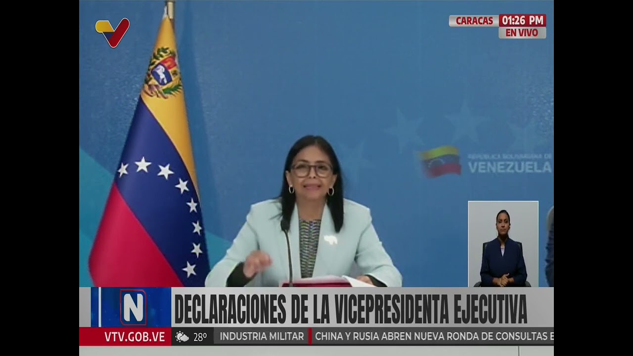 Delcy Rodr&iacute;guez sobre 