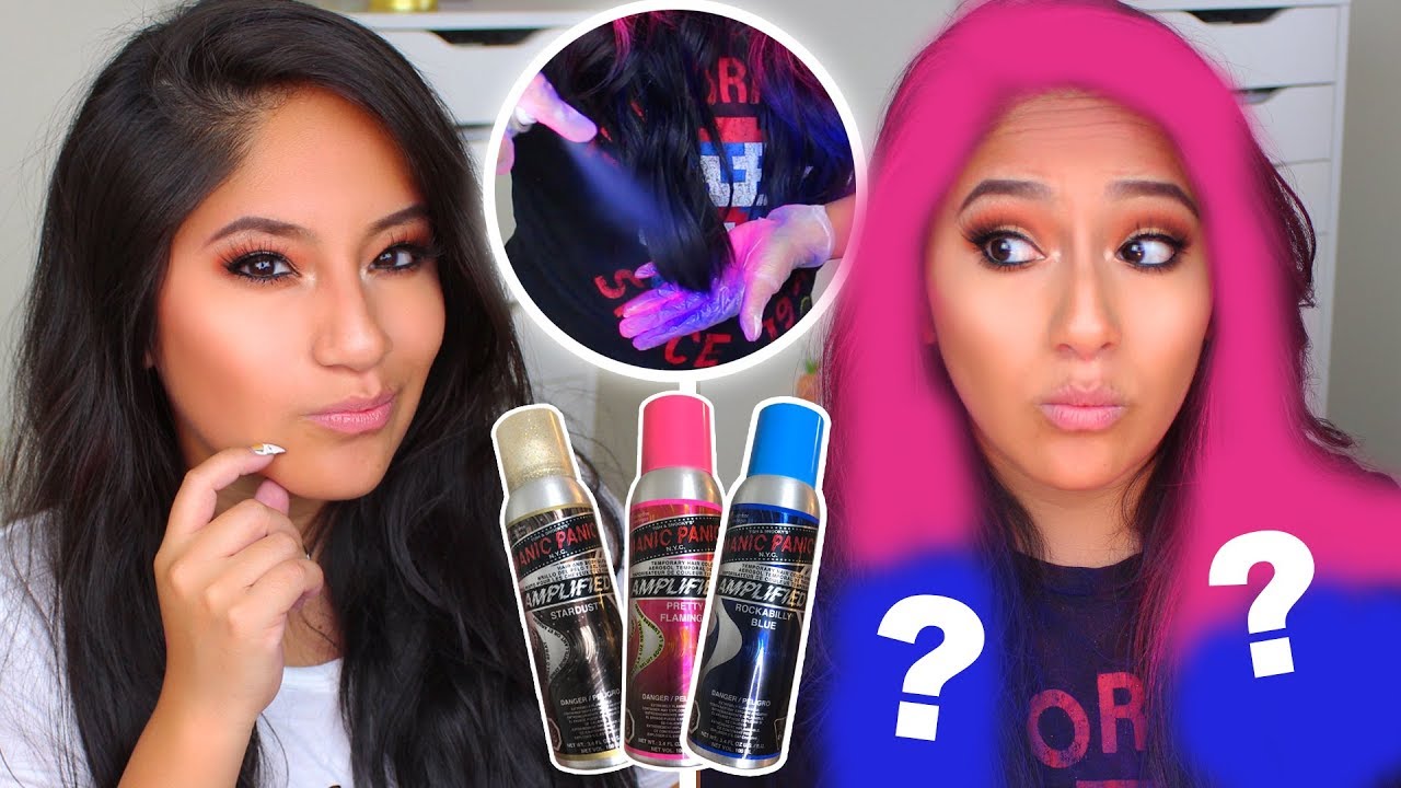DOES MANIC PANIC AMPLIFIED SPRAY WORK ON DARK HAIR?!?