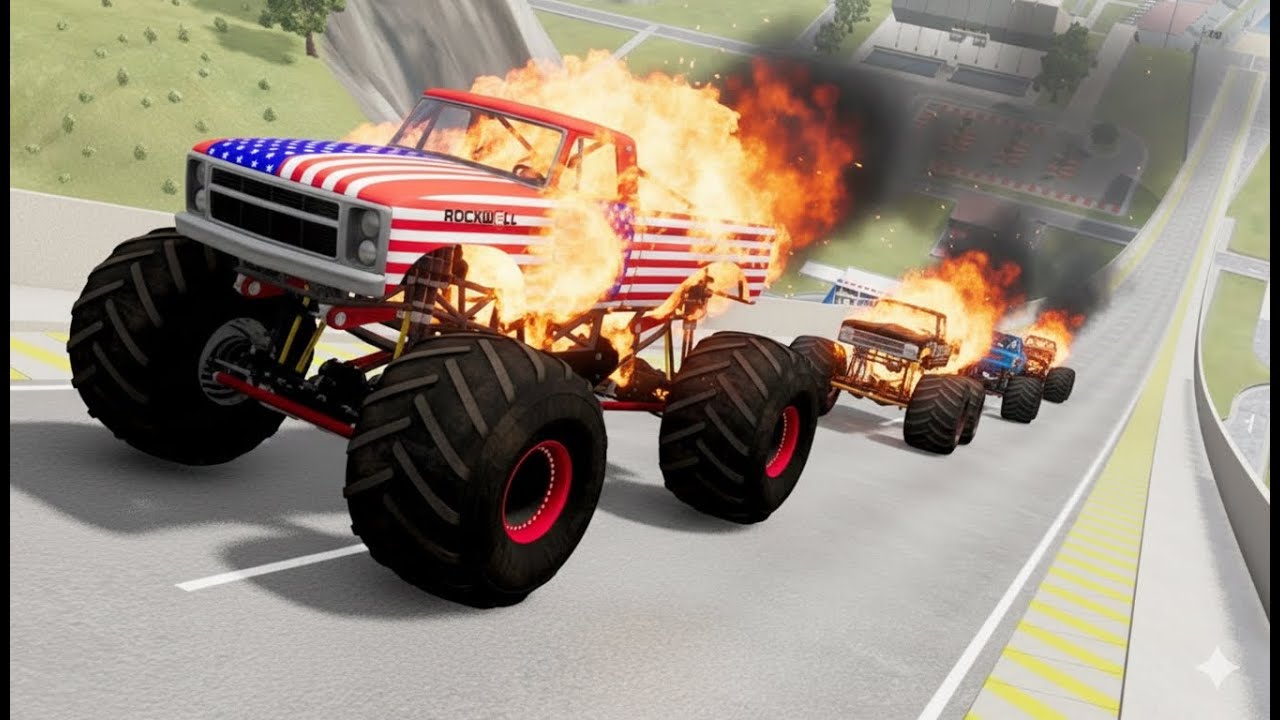 LIVE 090 | Random Car - Epic Car Jumps & Crashes - BeamNG.Drive