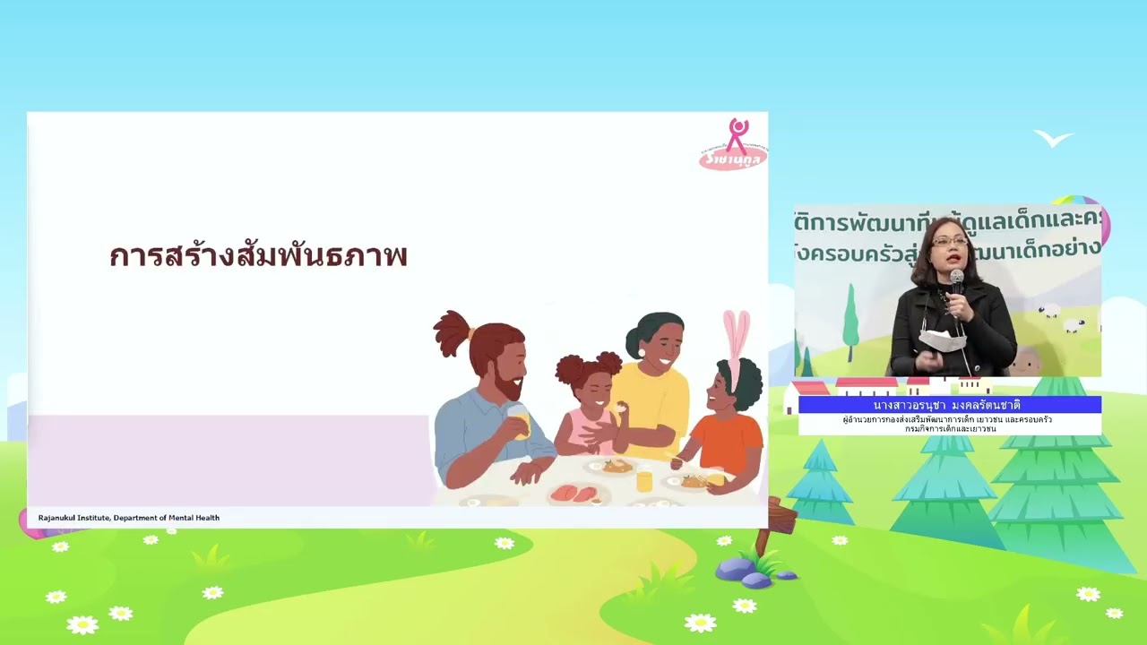 พัฒนาการเด็กและการเลี้ยงดูเชิงบวก (1) แพทย์หญิงจันทร์อาภา สุขทัพภ์