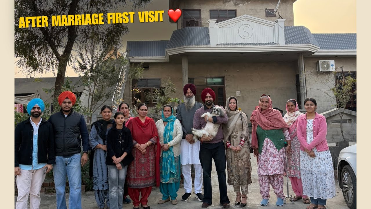 Viah To Baad Pehli Vaar ❤️ Mama Mami Ji Sade Ghar Aaye ❤️ | Family Vlog