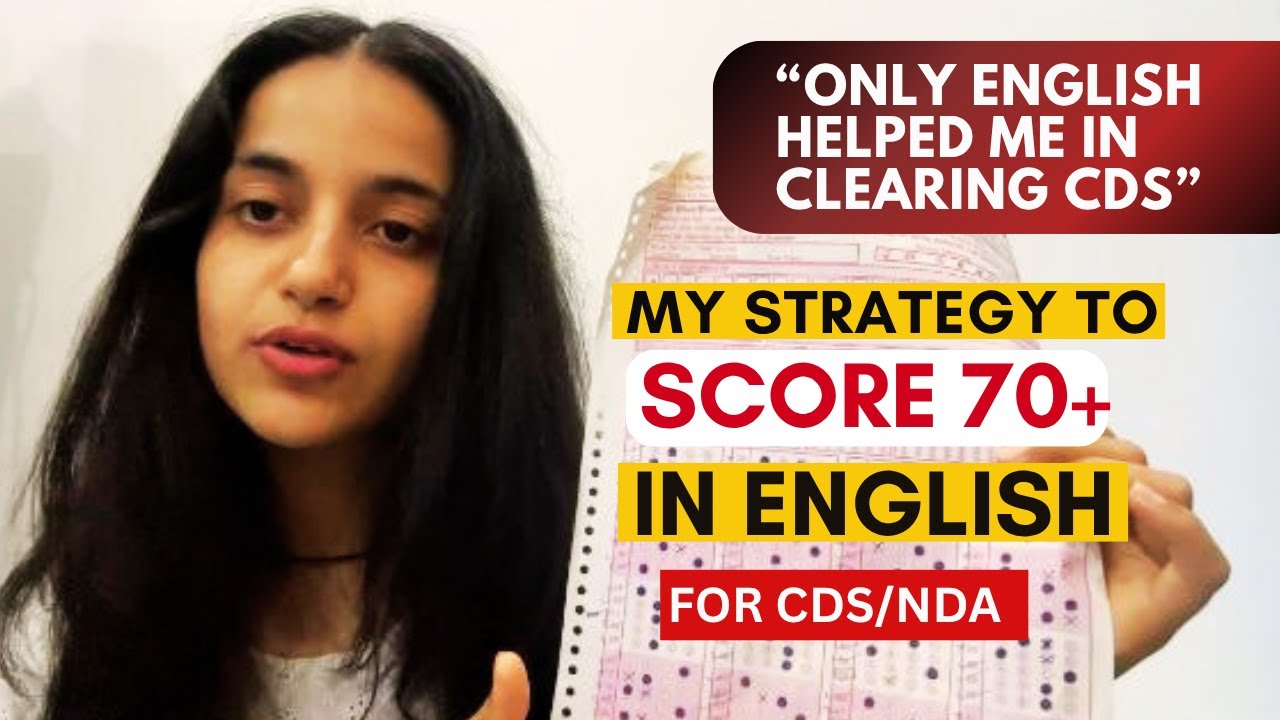 How to Score 70+ in English in CDS/NDA....