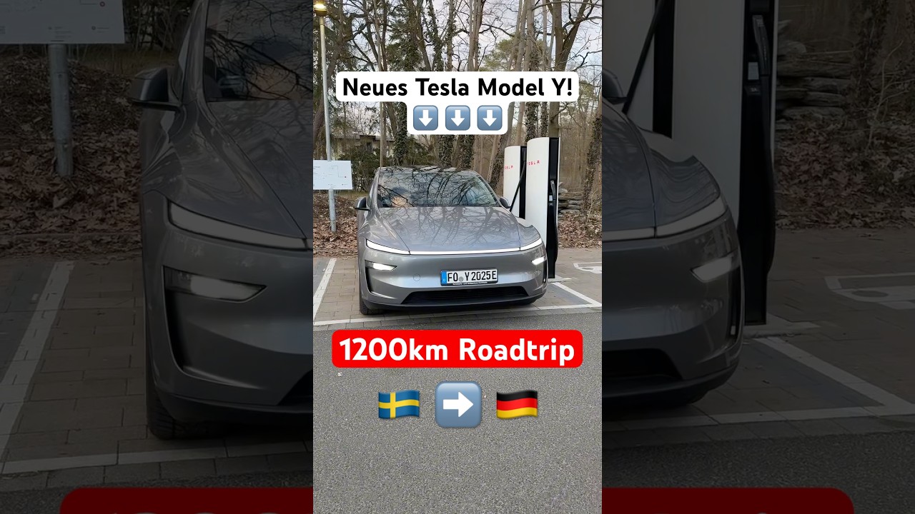 1200km Roadtrip mit dem neuen Tesla Model Y!