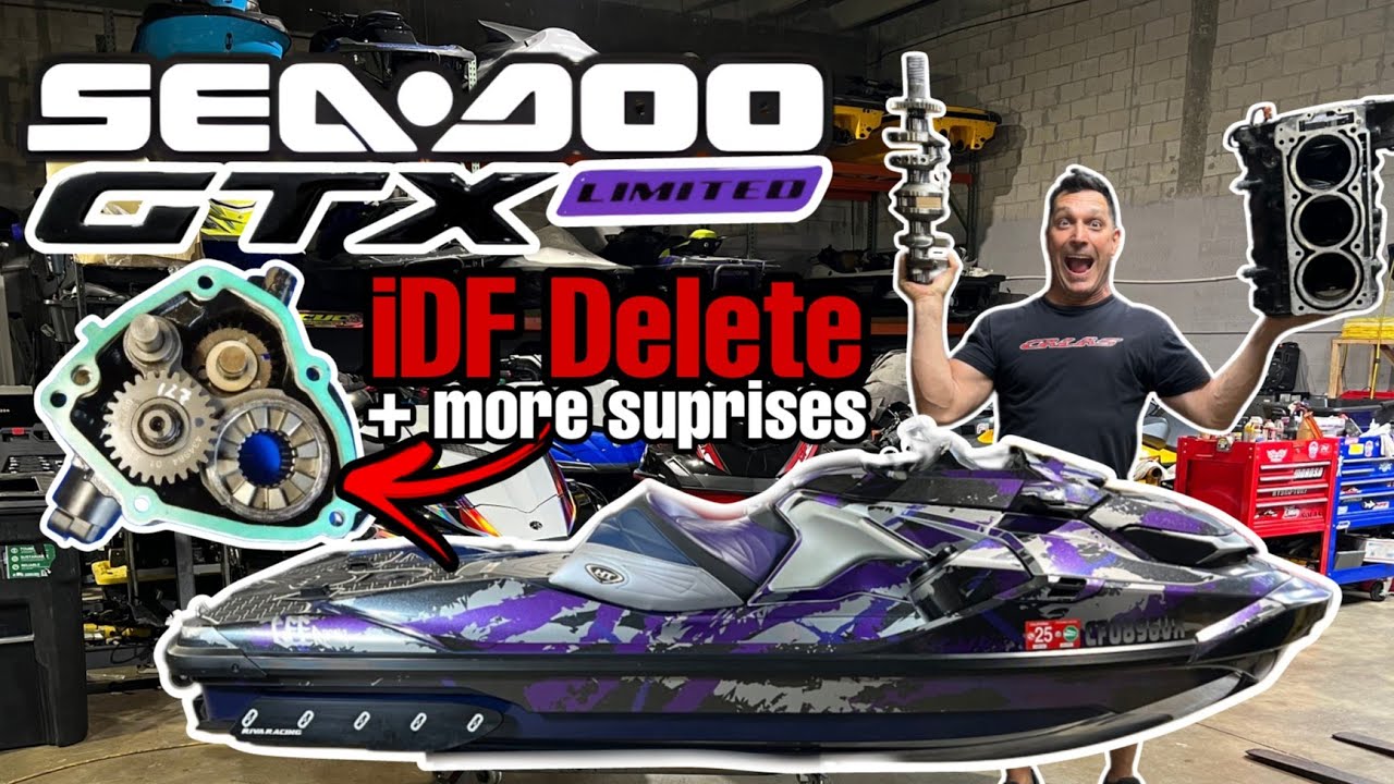 2023 Sea-Doo GTX Limited with iDF issues + Tear down + Rotax Engine Rebuild + Tech Tips + Calas Cam