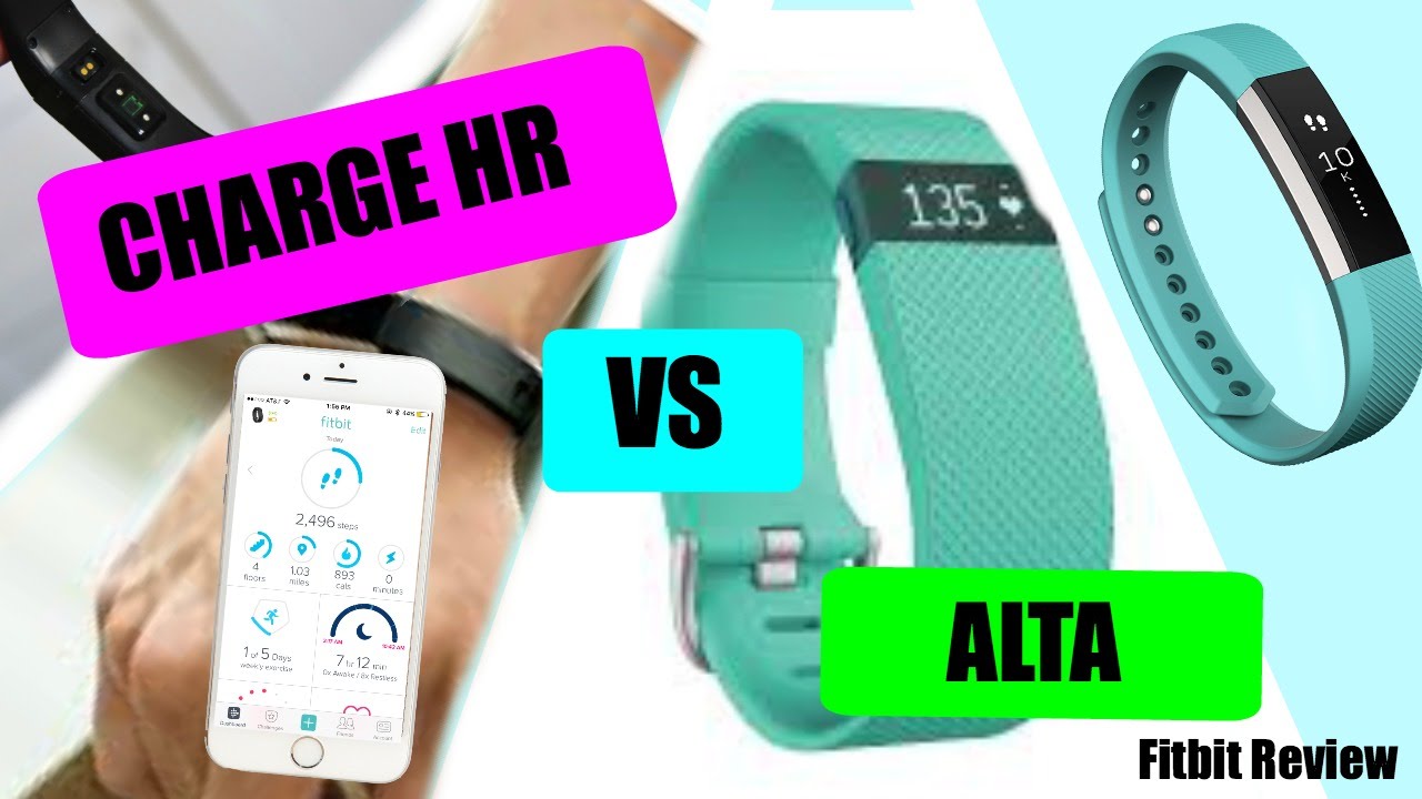 CHARGE HR VS FITBIT ALTA + FITBIT REVIEW || Jackie & Angie