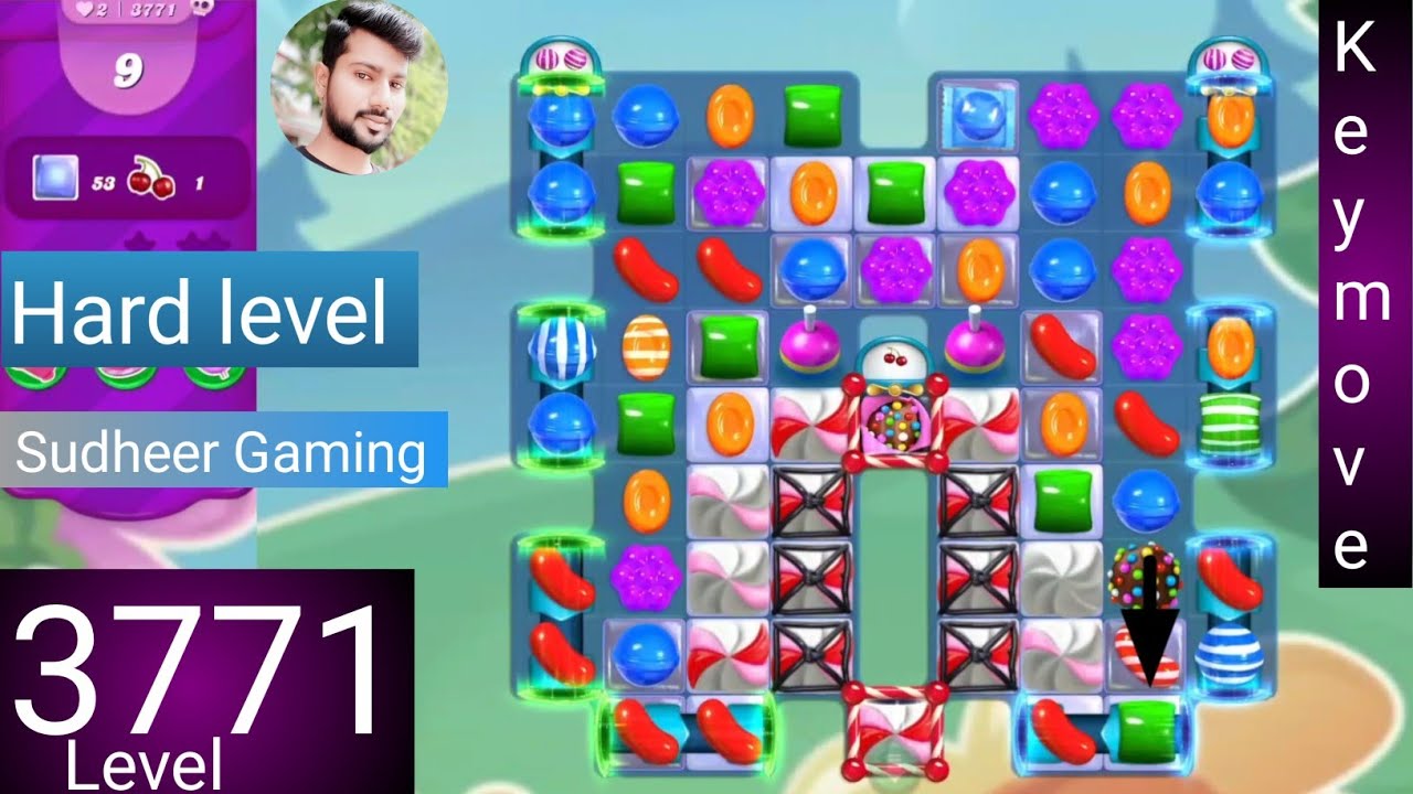 Candy crush saga level 3771 । No boosters । Hard level । Candy crush 3771 help। Sudheer Gaming