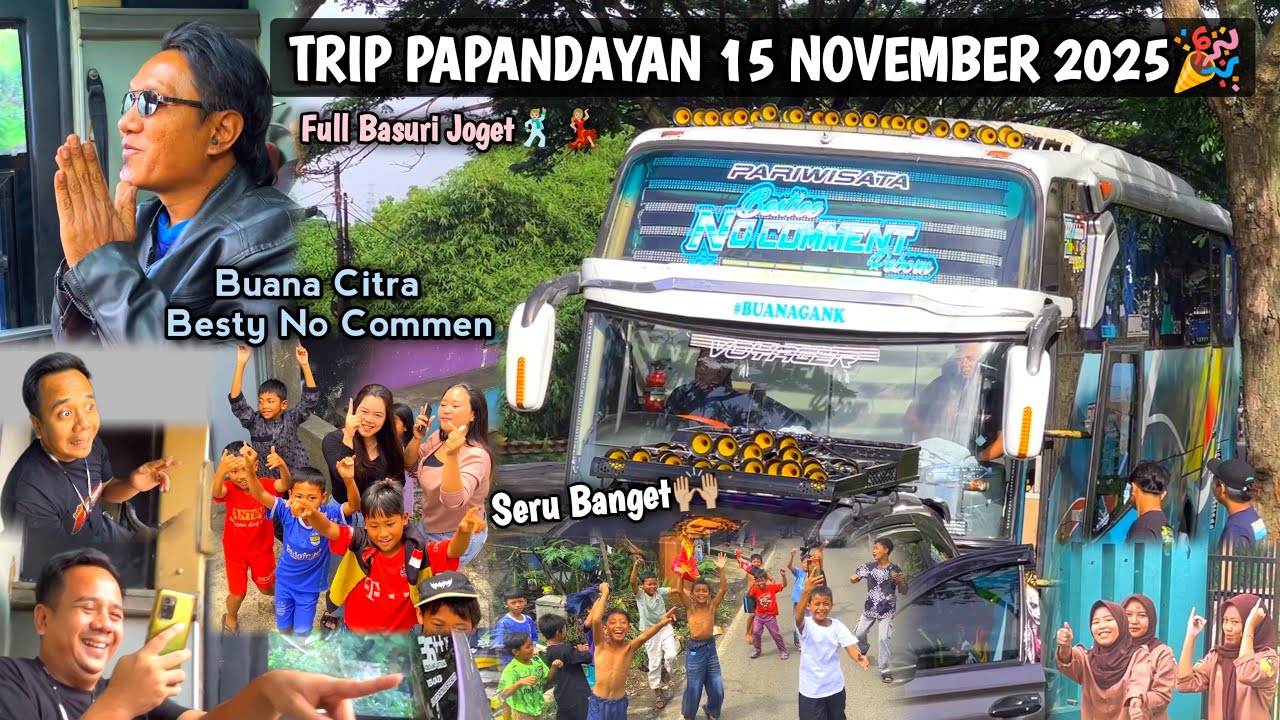 RAME FULL BUS TELOLET BASURI🥳 Hunting Bus Trip Papandayan 15 November 2025
