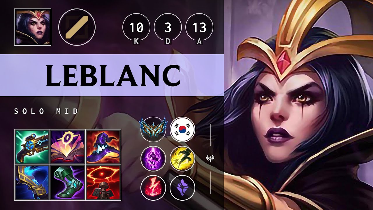 LeBlanc Mid vs Galio: Unstoppable - KR Challenger Patch 14.24