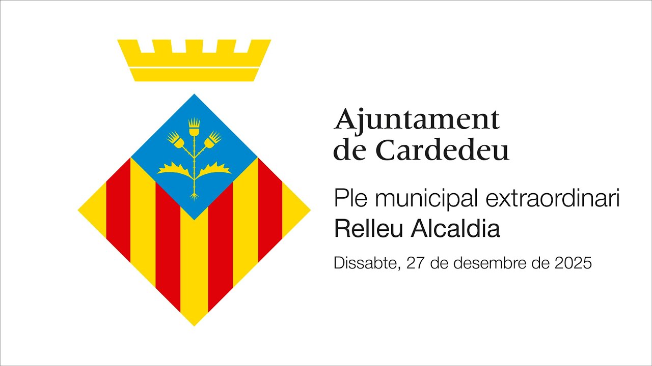 PLE MUNICIPAL D'INVESTIDURA COM A ALCALDE DEL Sr Xavier Orozco | Dissabte, 27 de desembre de 2025