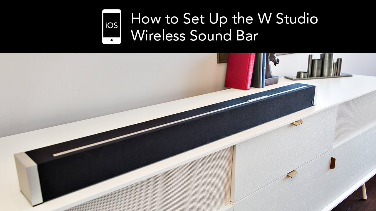 How to Set Up the Definitive Technology W Studio Wireless Sound Bar - iOS Device