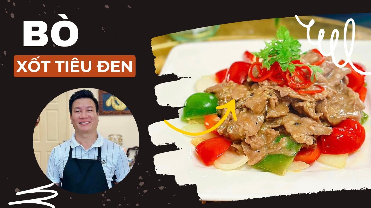 Bò xốt tiêu đen MỀM , NGON NHƯ NHÀ HÀNG | Cùng Cháu Vào Bếp