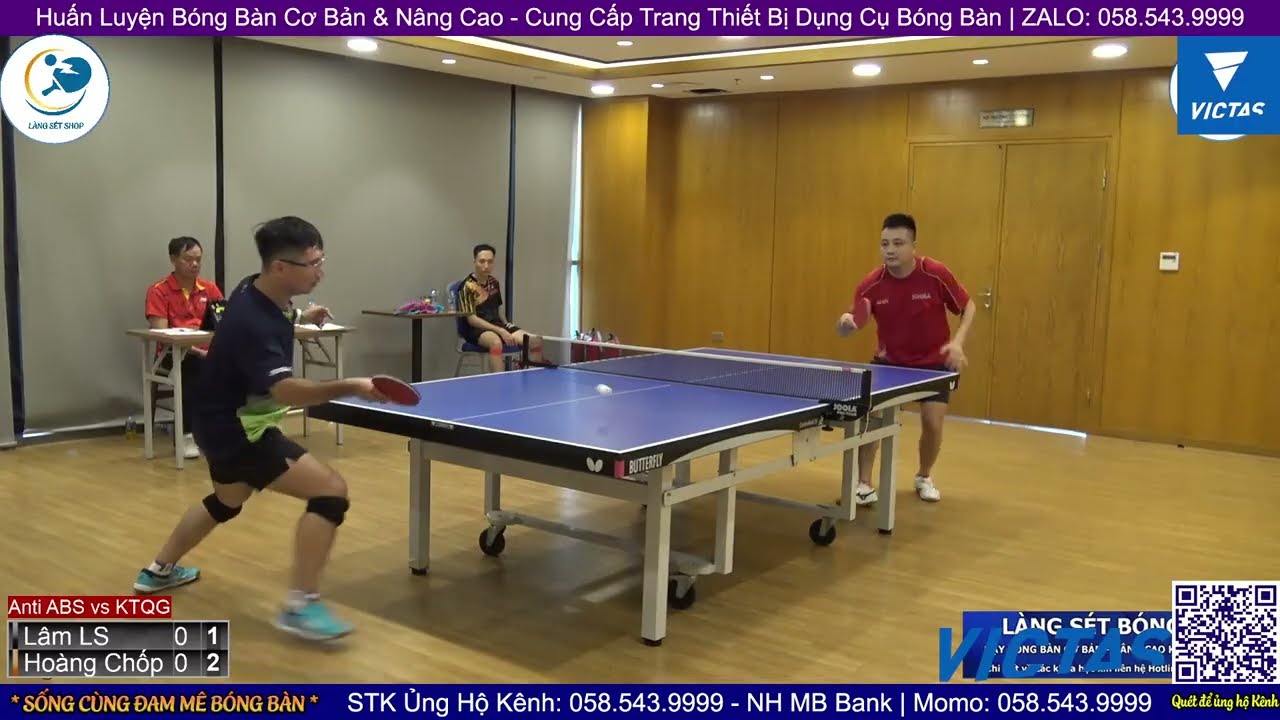 Kiện Tướng Bóng Bàn Hoàng Chốp Cũng Gặp Khó Với Mặt Phản Xoáy Siêu Dị Của AD Lâm Làng Sét