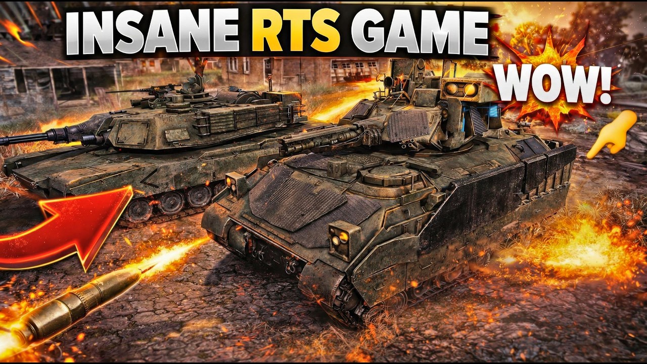 BEST RTS Strategy Game 2026 &ndash; Tanks vs Deadly Terminator Machines MASSIVE 2V2 Battle