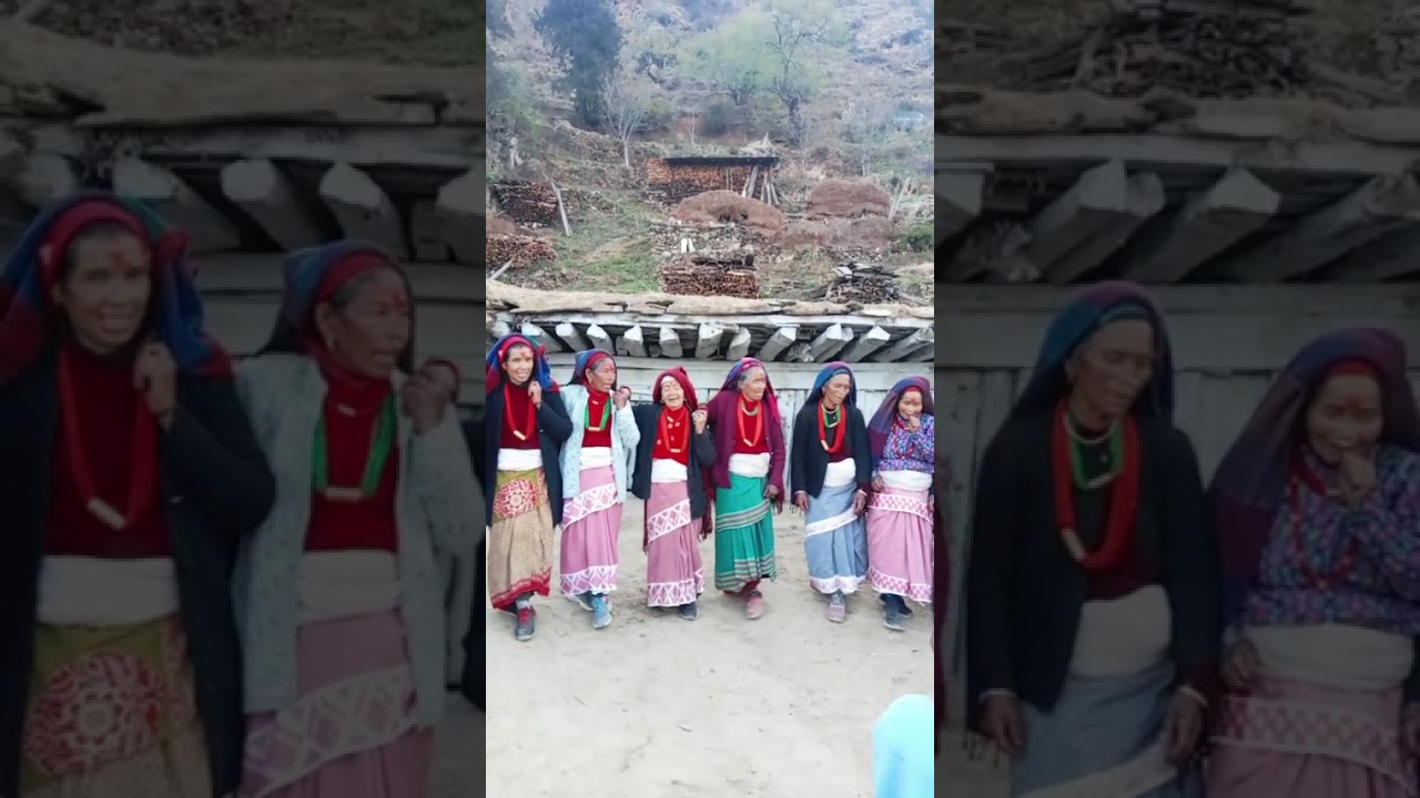 जुम्ला सीन्जामा खेलीने स्थानीय छैठी रातको  डेउडा ♥️🙏#beautiful  #fyp #fypシ゚viral #fyp #villagelife 