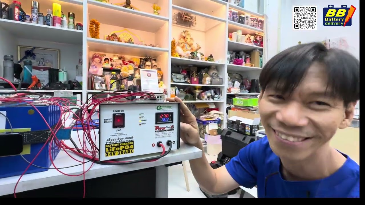รีวิวเครื่องชาร์จแบตเตอรี่ลิเธียม LiFePO4 24 V 30 A “เพชร”⁠ ชาร์จเร็ว แรง ปลอดภัยแบบมืออาชีพ ❗️