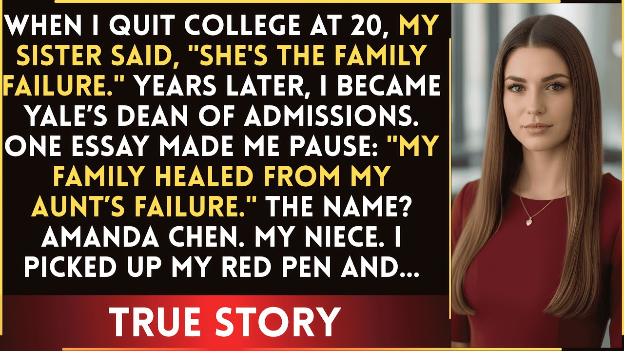 Sister Called Me “Family Failure” — My Niece’s Essay Shocked Me Years Later...