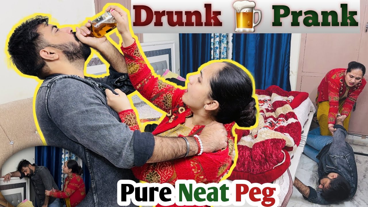 DRUNK PRANK ON WIFE GONE WRONG😑 | LADAI HO GAI 😂 | Dangerous ⚠️ prank