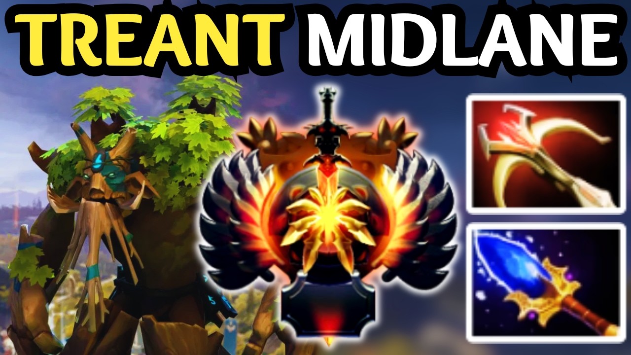 🔥 20 KILLS TREANT MID — 7000 HP 😈 UNKILLABLE TREE | DOTA 2 🔥