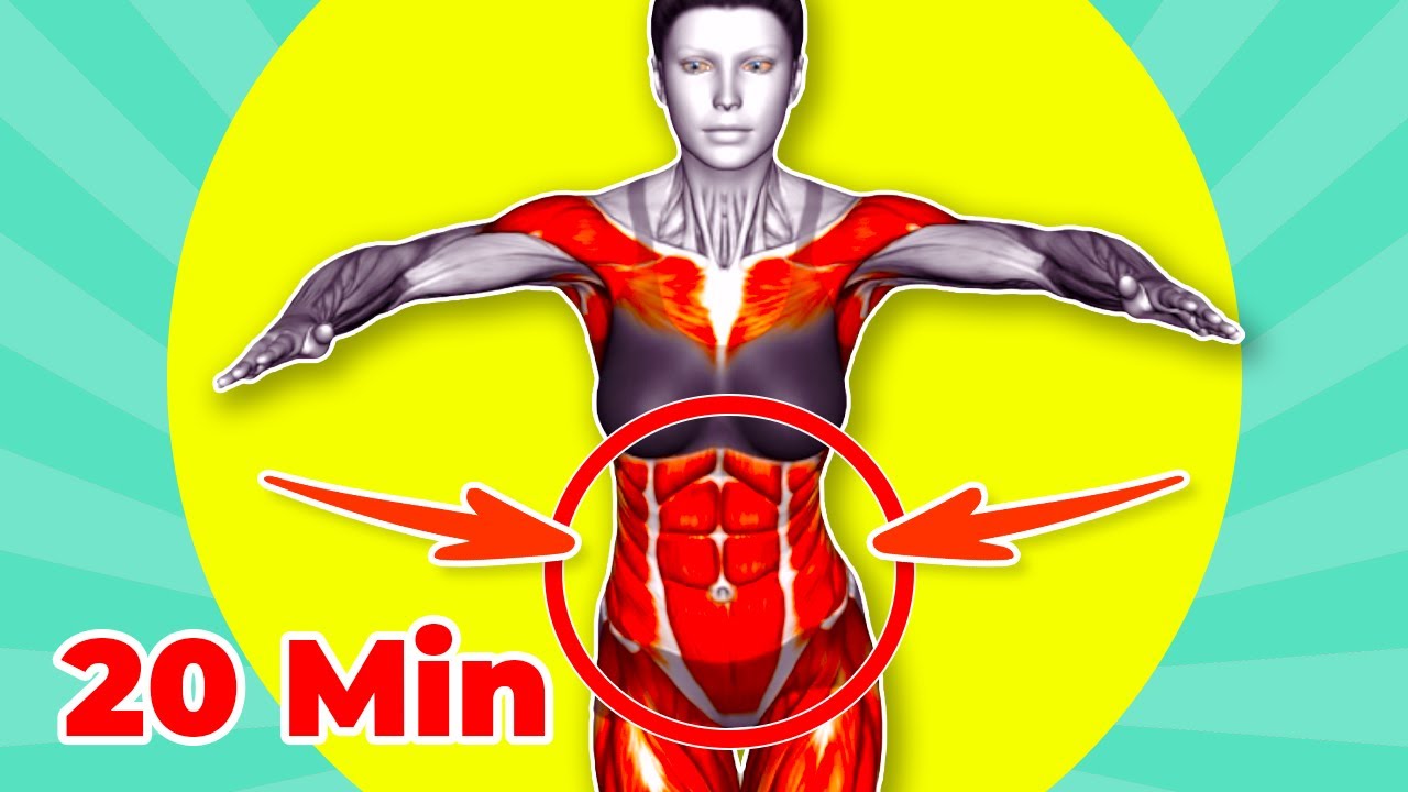 ➜ 20-MIN Ćwiczenia na Cienką Talię dla Godziny Abs ➜ Szybkie Ruchy Odchudzające