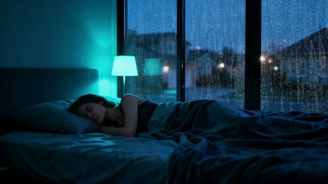Deep Sleep with Peaceful Rain at Night 🌧️ ASMR