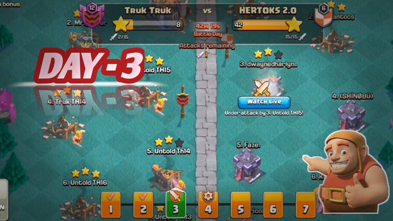 Attack With Multiple Account | CWL | Clan War League | #coc #clashofclans #games 