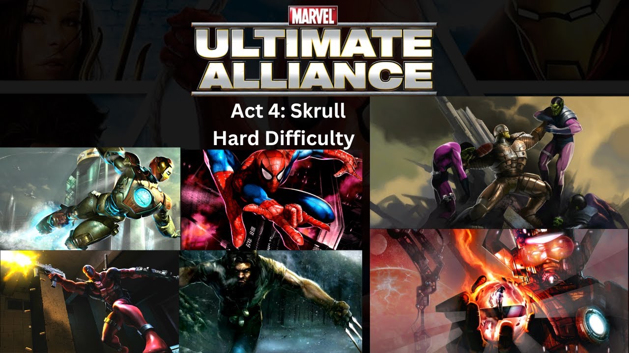 Marvel Ultimate Alliance - Акт 4 | Скруллы | Сложный уровень сложности | Прохождение