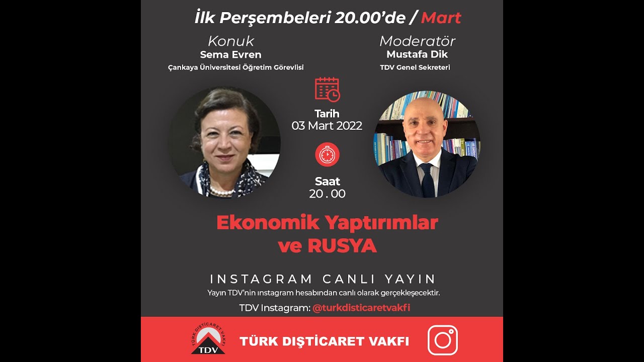 Sema Evren - Mustafa Dik | Ekonomik Yaptırımlar ve RUSYA