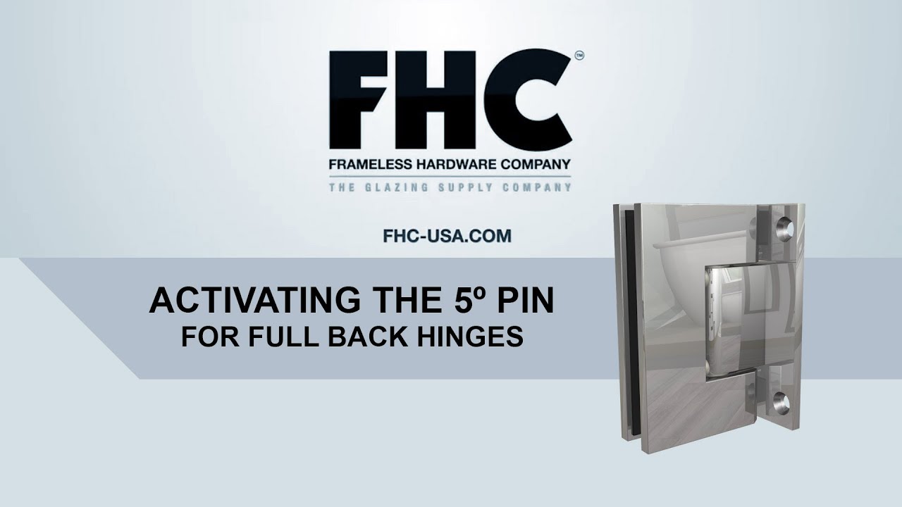 FHC Full Back Plate Hinges: Activating the 5 Degree Pin