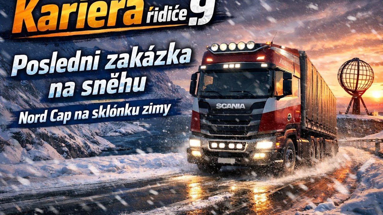 Bruslení na sněhu. Kariéra řidiče #9 #ets2 #duchodcizwise