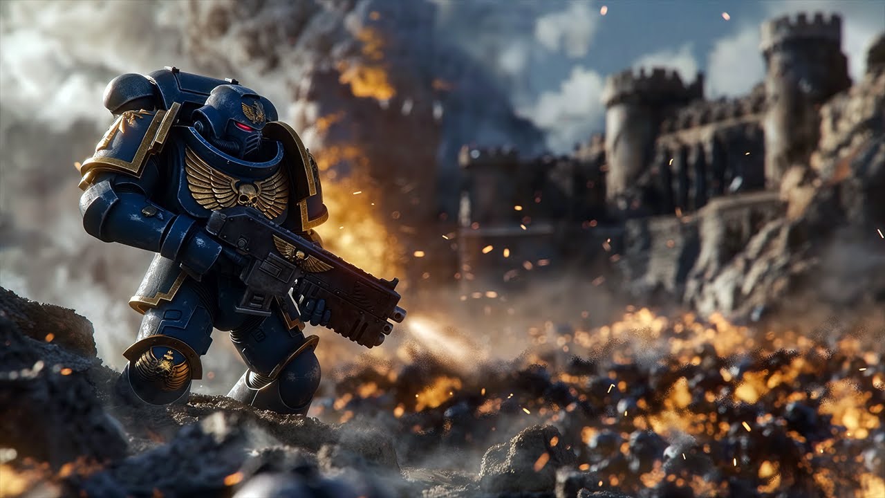 Can SPACE MARINES Defend the Wall Against 8,000,000 Chaos Daemons? - WARHAMMER 40K - UEBS 2