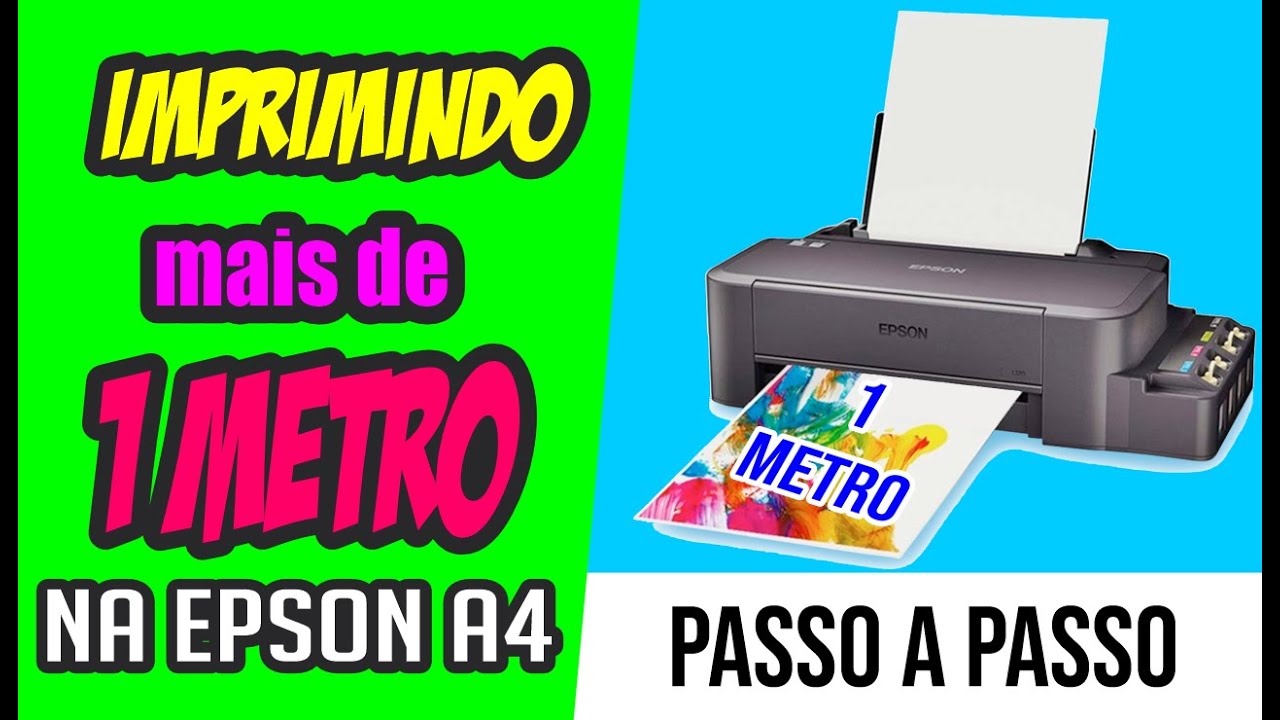 Como IMPRIMIR mais de 1 METRO na impressora EPSON A4