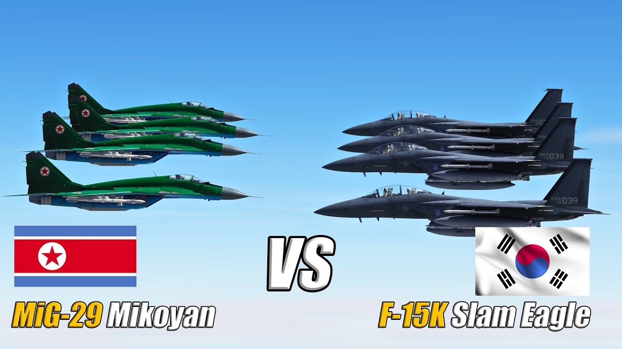 These Fighter Jets You Should Fear — F‑15K Slam Eagles vs MiG‑29