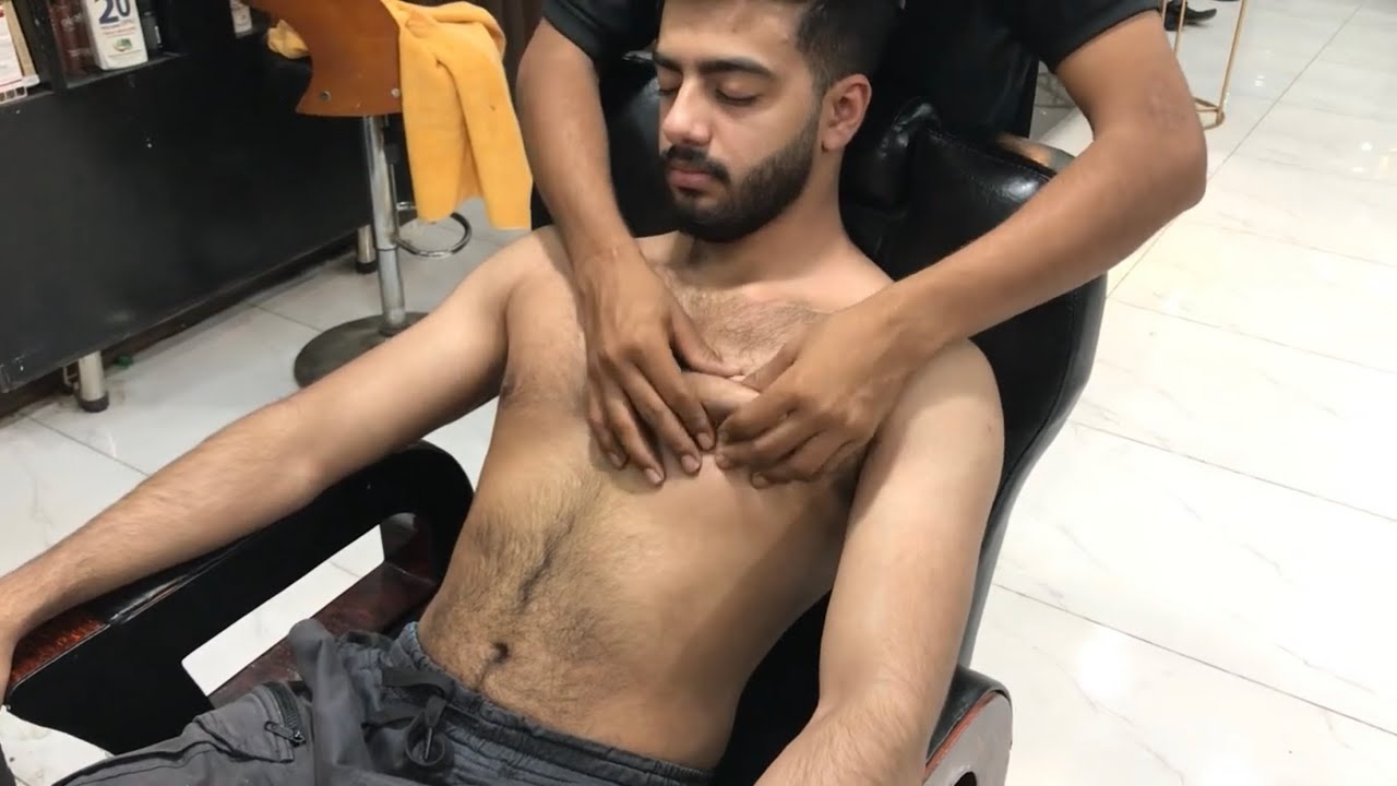 Upper Body Deep Tissue Massage – Chest Focus | Belly Massage | ASMR 💈