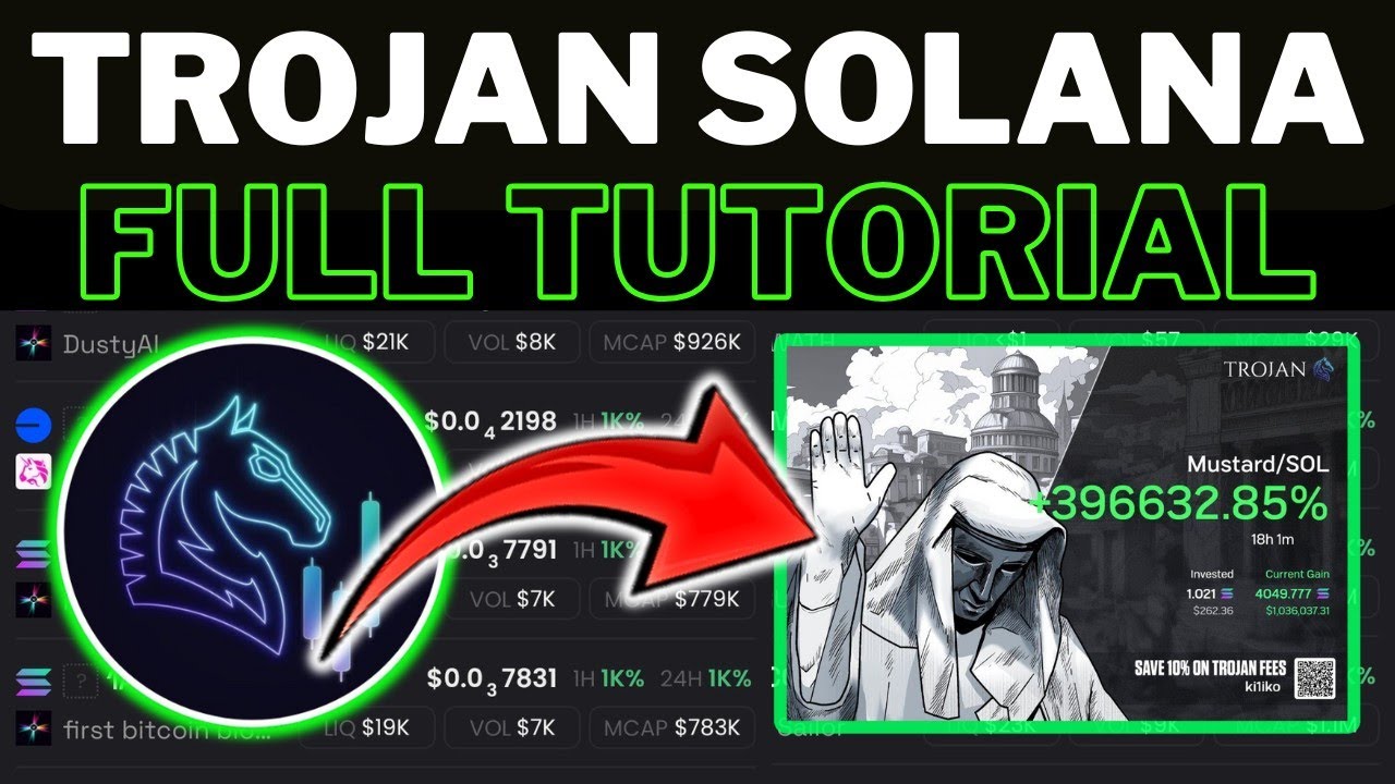 Bot Trojan Solana Trading Memecoin Dexscreener Full Tutorial #dexscreener #memecoin #trojansolana