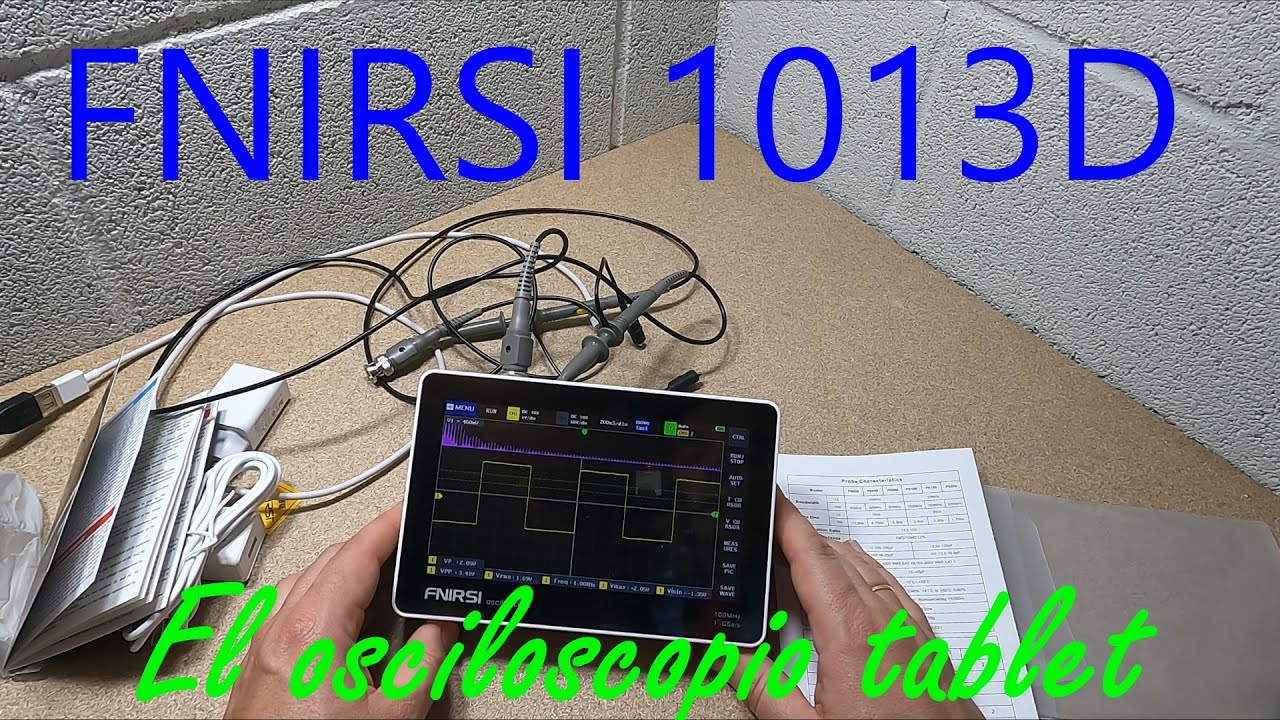 FNIRSI 1013D  Osciloscopio táctil digital tipo tablet para proyectos de electrónica y electricidad