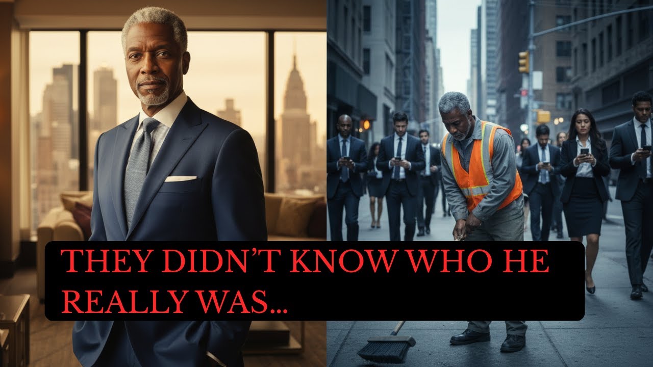 The Billionaire Disguised as a Street Cleaner 😱 They Talked Like He Wasn't There..   #powerreversal
