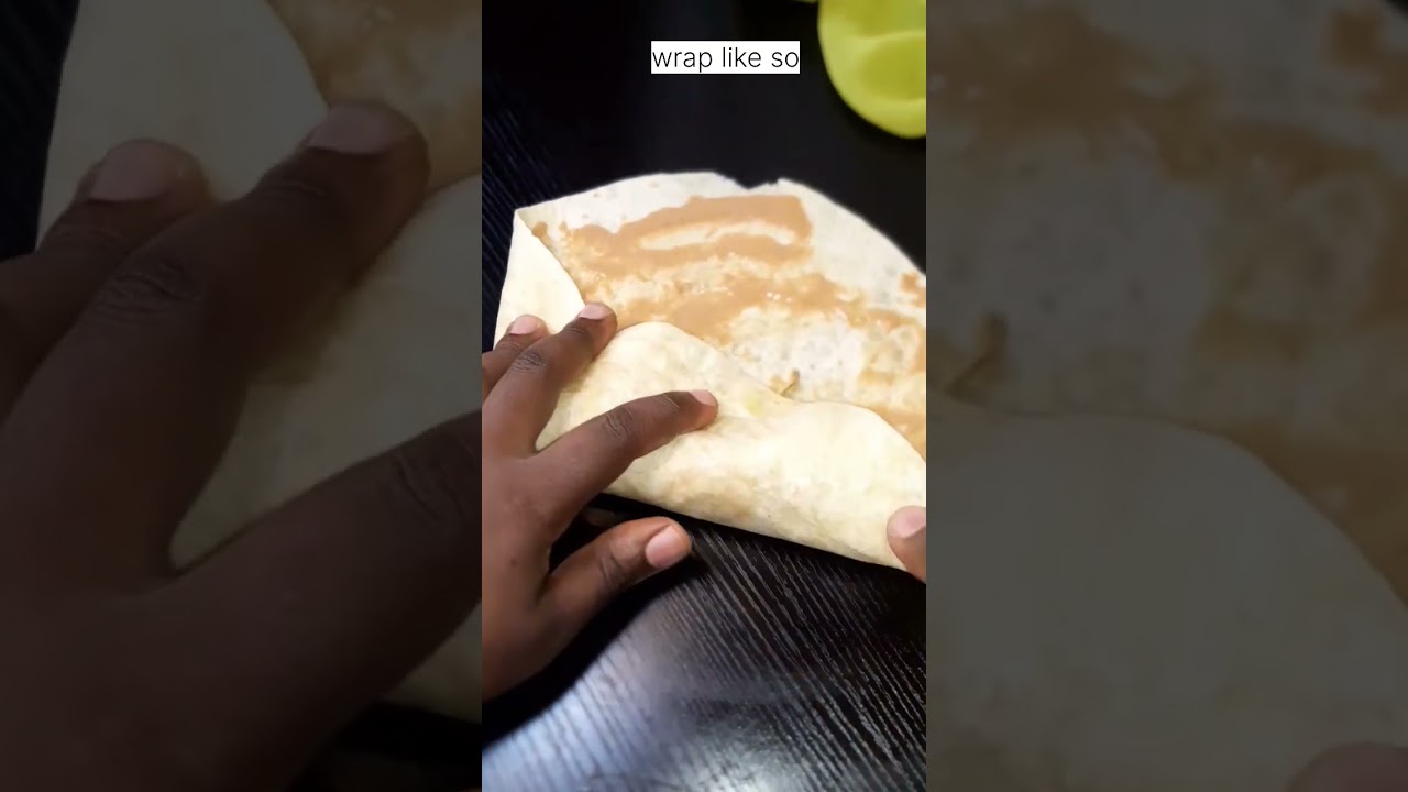 How to wrap burrito or shawarma