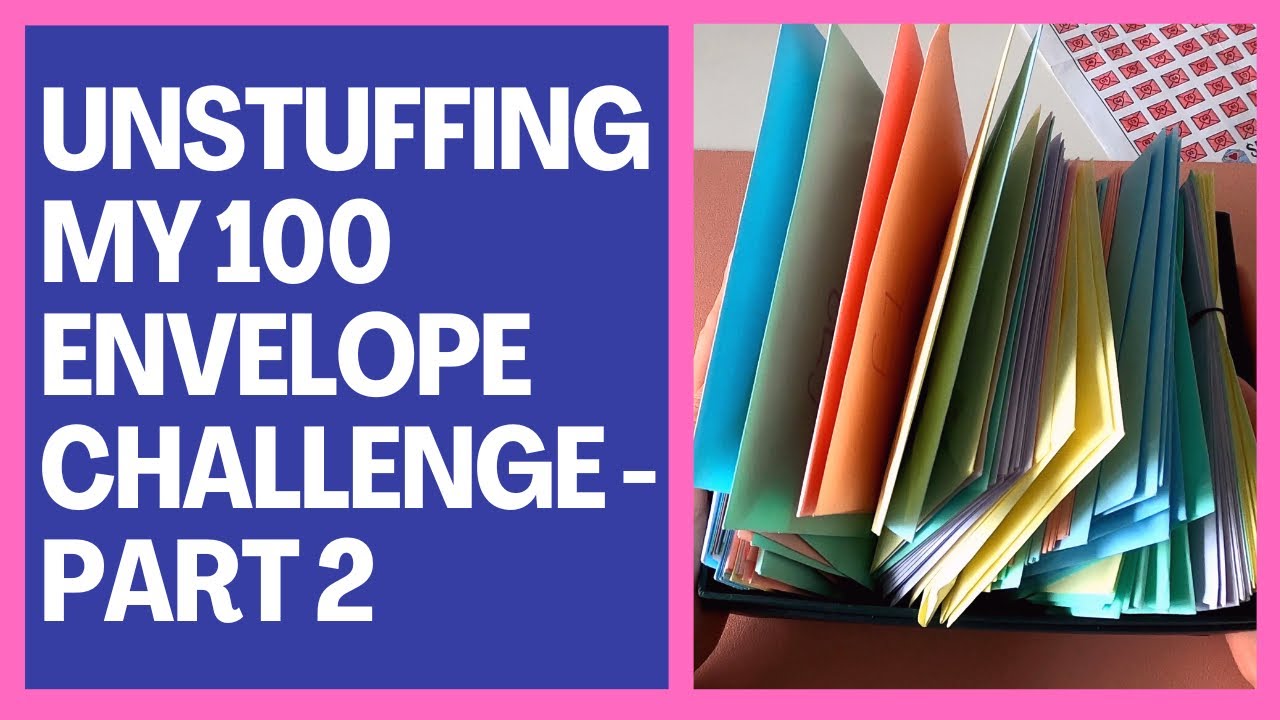 COUNTING MY COMPLETED 100 ENVELOPE CHALLENGE