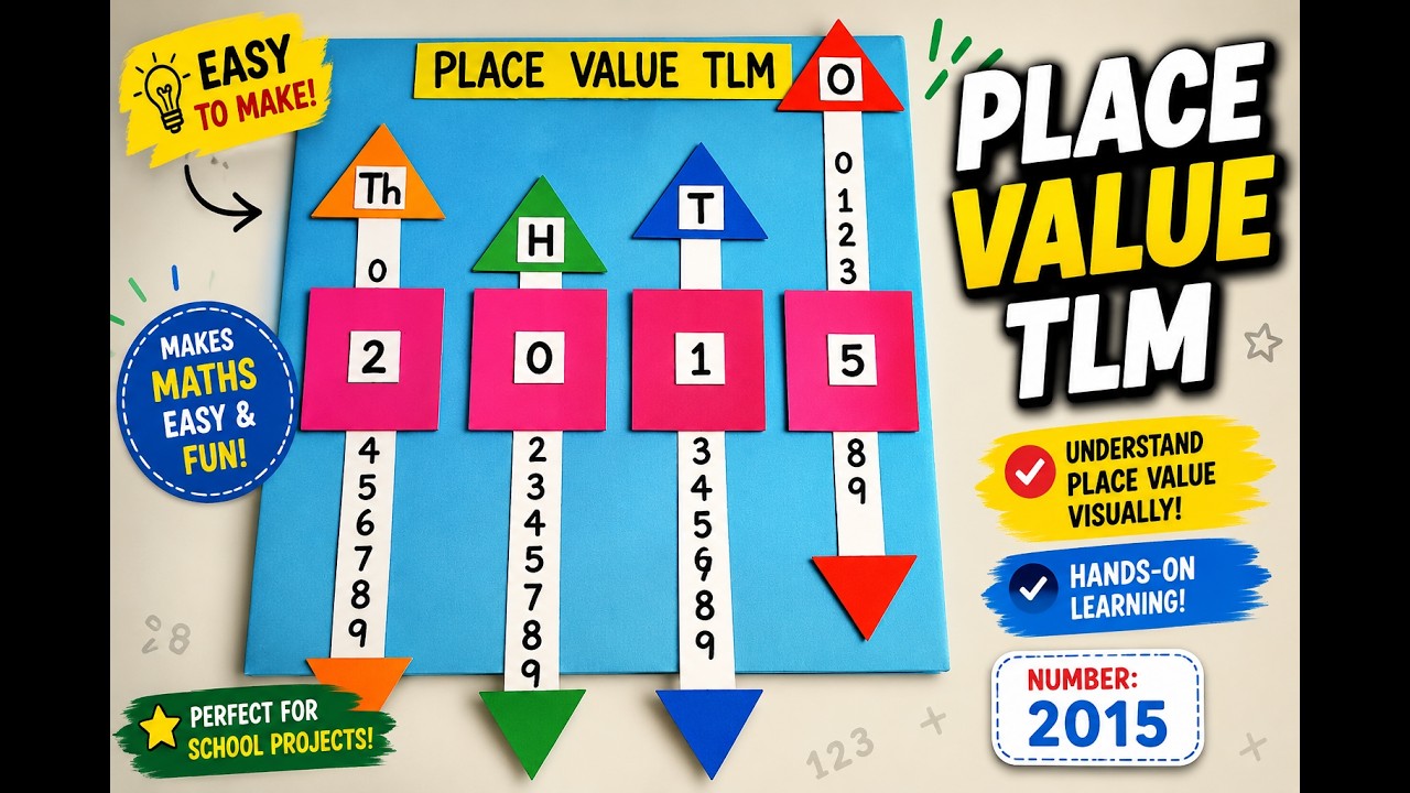Maths Working Model | Place value working model | Place value TLM | Math TLM | Math working model