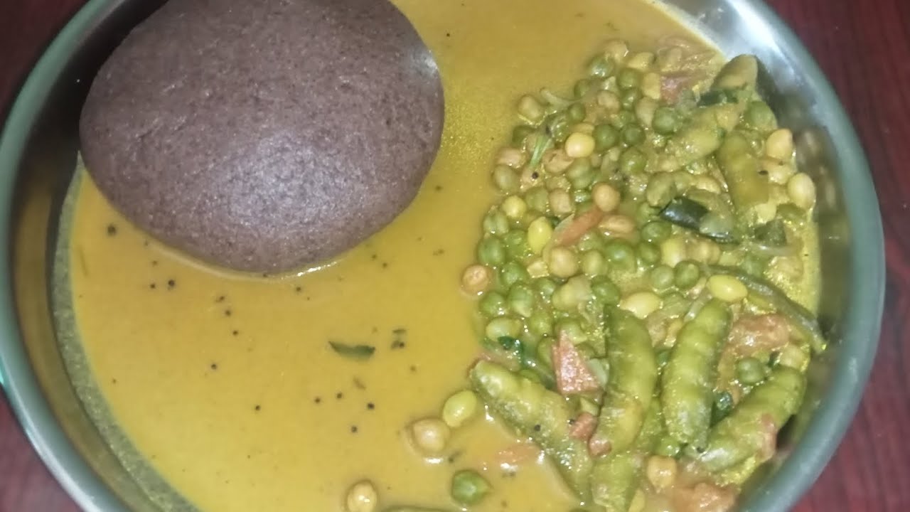 ಹಸಿ ಕಡಲೆಕಾಳು ಇತ್ತಲ ಅವರೆಕಾಯಿ ಸಾಂಬಾರ್ ಮುದ್ದೆ ರೈಸ್ ಜೊತೆಗೆ ಒಳ್ಳೆಯ ಕಾಂಬಿನೇಷನ್ 👌