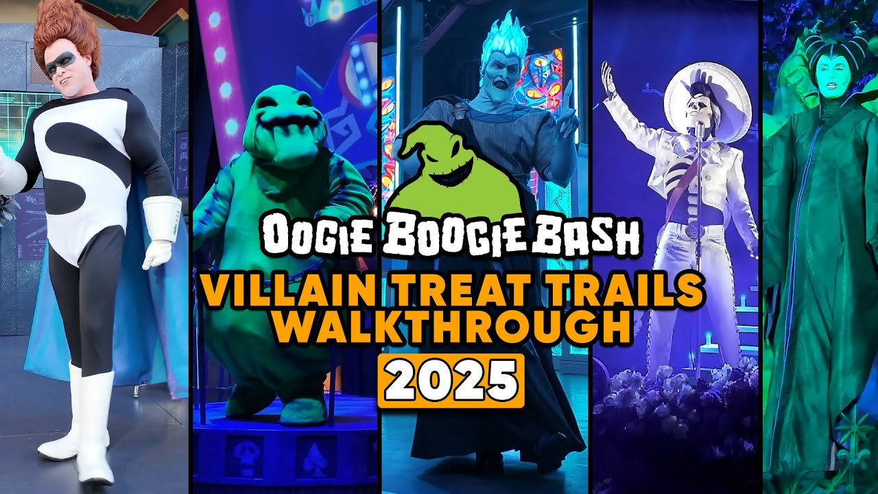 Oogie Boogie Bash 2025 Treat Trails | Full Walkthrough with All Villains