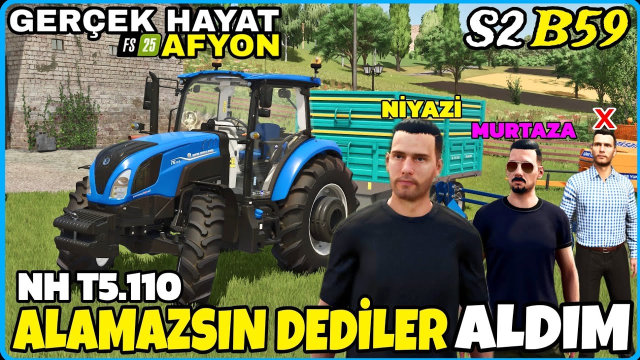 PARAYA BÖYLE KIYILIR❗️ NEW HOLLAND T5.110, TINAZ RÖMORK VE OTOMATİK PULLUK ALDIM ● FS25 GERÇEK HAYAT