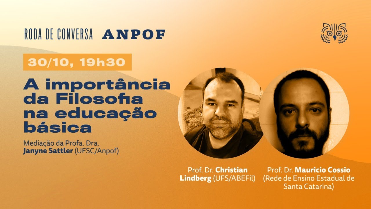 Roda de conversa Anpof: A importância da Filosofia na educação básica
