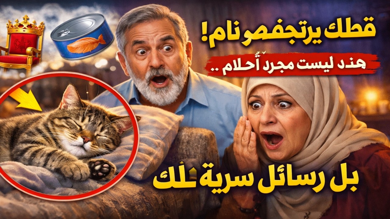 قطك يرتجف وهو نائم؟ 🙀 هذه ليست مجرد أحلام... بل رسائل سرية لك!