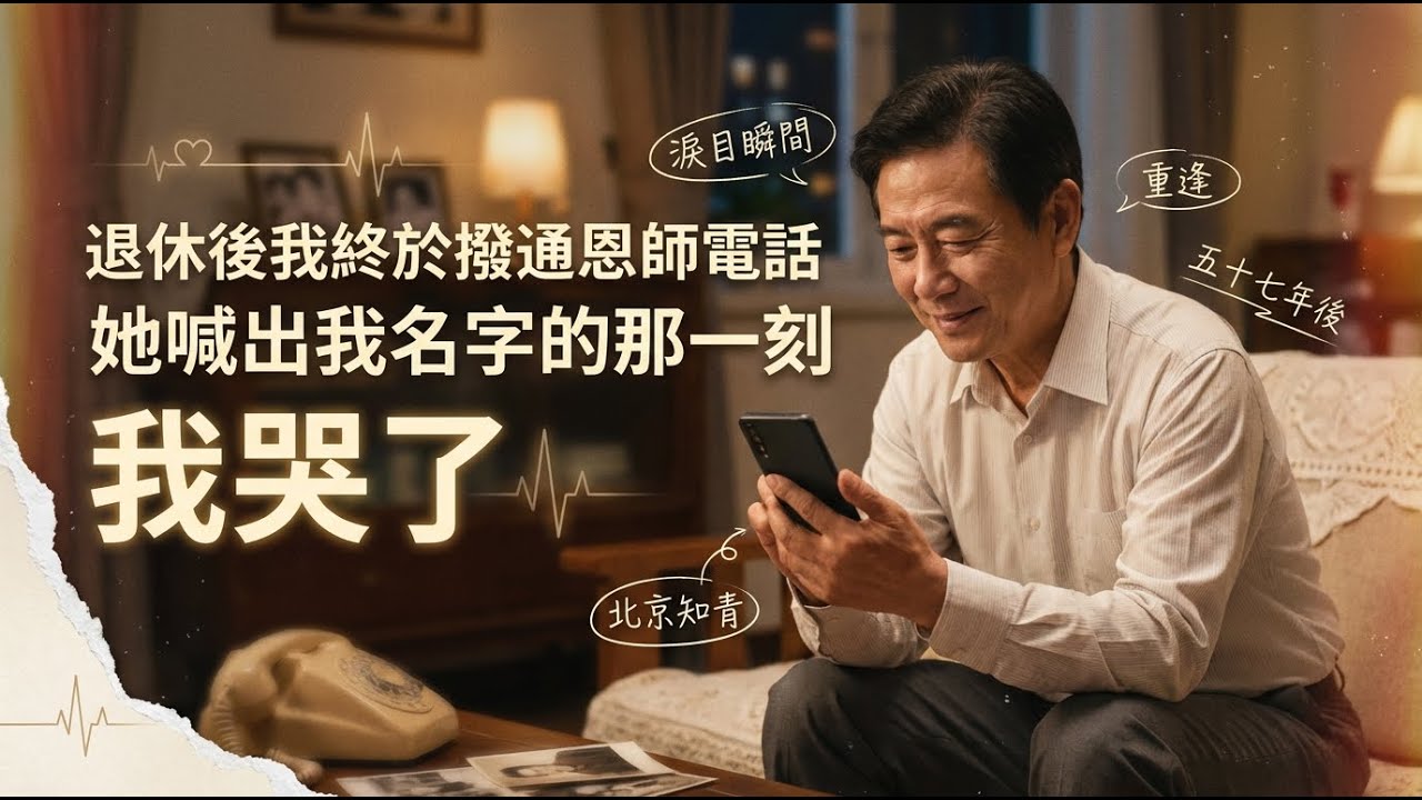 退休後我終於撥通恩師電話：她喊出我名字的那一刻，我哭了