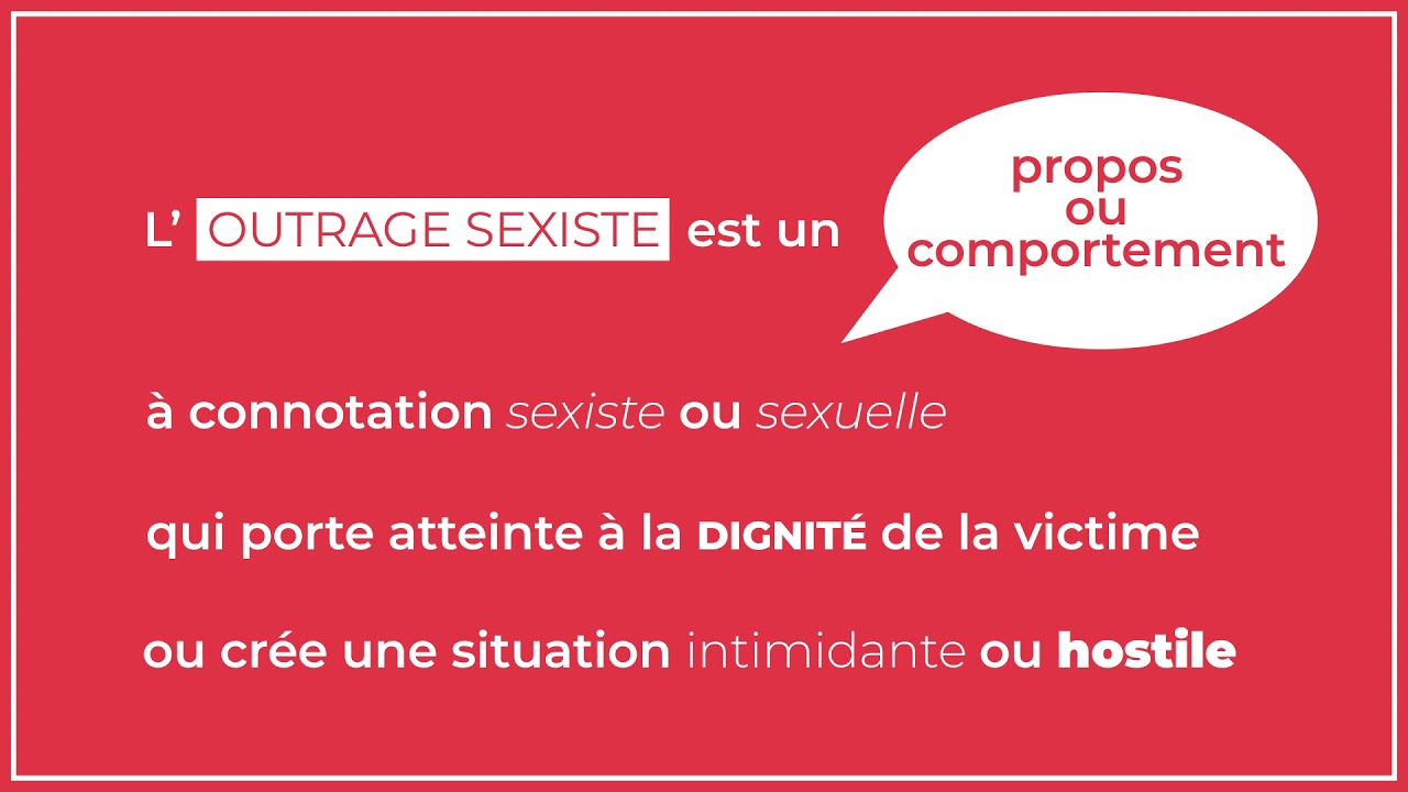 L'outrage sexiste - Les violences sexistes et sexuelles 2/8