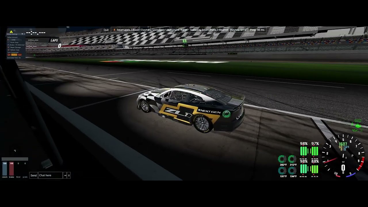 RACING NASCARS AT DAYTONA IN BEAMNG DRIVE